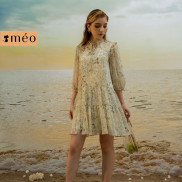 Váy nữ tay bồng dáng xoè Dona [ Méo shop ]